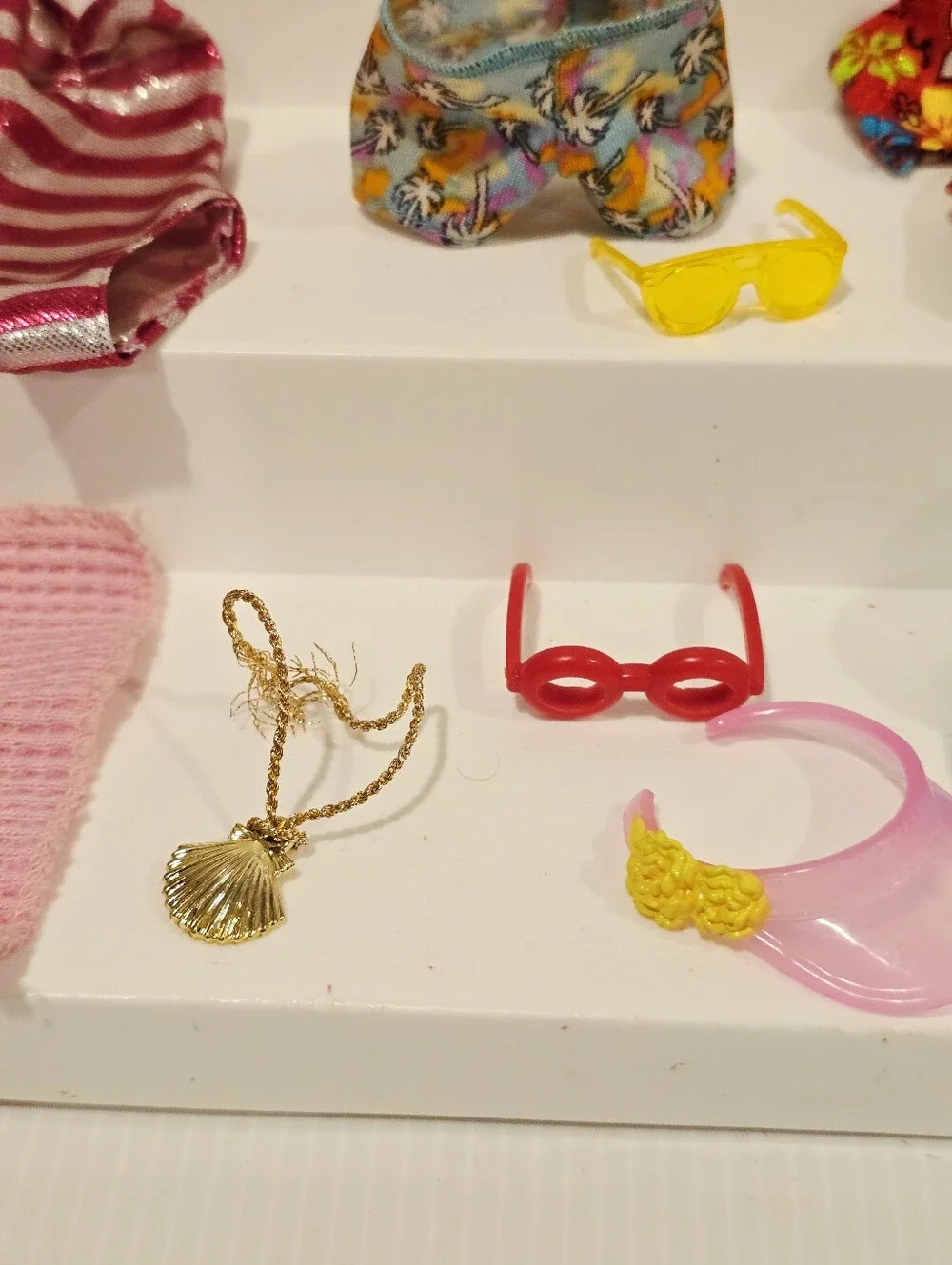 Vintage Barbie Doll Swimsuit and Beach Accessories Set